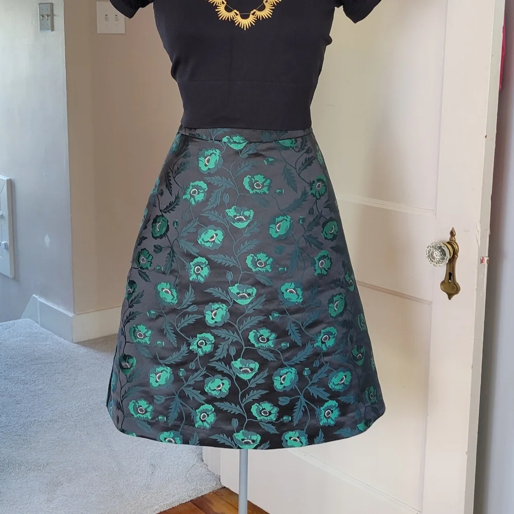 Embroidered Floral Skirt - Picture 2 of 12